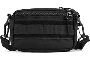 HUNTVP Sac en Bandoulière Sac d’Epaule Tactique Molle Militaire Mini Sacoche Homme Multifonction Petit Homme Femme pour Randonnée Camping Excursion Voyage Cyclisme Chasse Escalade