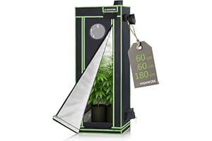 HIGHWERK culture Tente d'intérieur pour plantes 60 x 60 x 120 cm Noir Vert
