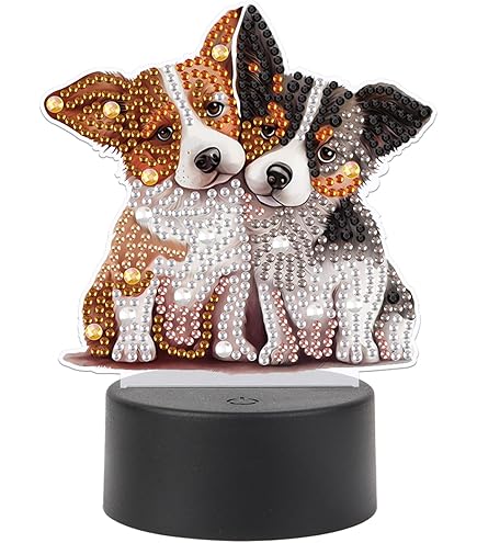 JISHSHAY Noël Diamond Painting Lampe Père Noël Diamant Painting Lampe