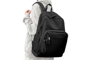 WEPLAN Sac à dos scolaire Sac à dos collège Sac à dos loisir Sac de Voyage Sac d'école léger Résistant à l'eau Sac de travail pour Hommes Femmes pour Ordinateur portable de 14 pouces School Bag