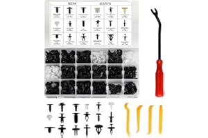 JIUJUDA9 415 PcsCar Trim Clips Set, Car Fixing Clips, 18 Types Plastic Rivets Retainer Clip for Cars Automotive Wind Deflector Vehicle Auto Fence Panel Clipswith Car Trim Removal Tool Kit