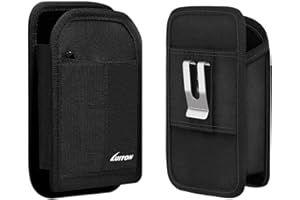 LUITON Zebra TC77 TC70 Scanner Holster Carrying Case Compatible with Zebra TC75x, TC75, TC70x, TC70, TC72, TC77 Handheld Barcode Touch Mobile Computer, Scanner Case with Metal Clip and Belt Loops