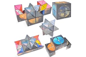 FGEN 2 in 1 starry sky magic cube Infinity, magic cube starry sky, stress relief toy, for children adults