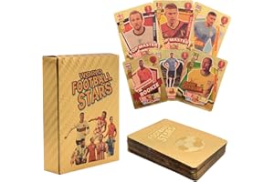 TOMICY Topps Match Attax 22/23 World Cup Football Star Card Road to UEFA Nations League Finals, Gold Foil 55 Pack of Football Cards for Gift from 6 Years