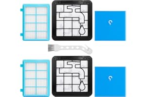 iVanzoll FC9331/09 Filter für Philips PowerPro Compact und Active Bodenstaubsauger FC8010/02, FC9332/09, FC9329, FC9555, FC9333, FC9330, 2 Stück Ersatzfilter Beutelloser Staubsaugerfilter Zubehör