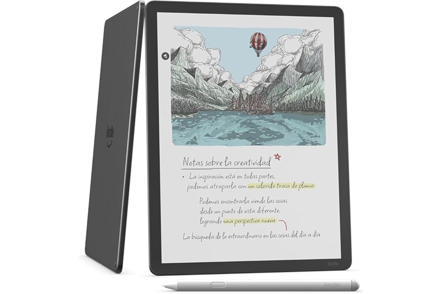 Amazon Kindle Scribe Colorsoft (última gen.): fino, ligero y rápido, con pantalla a color de 11" similar al papel y luz front