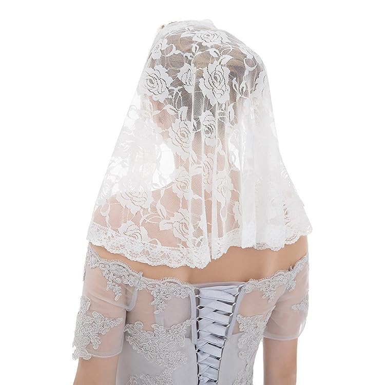 Ericetion Donne In Pizzo Mantilla Catholic Church Chapel Veil Head Cover Form Scarf Spanish Ricorso Scialle Ricamato Per La Comunione Di Massa Latina