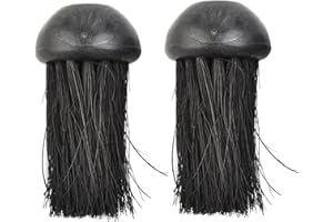 MOUNTTU Fireplace Brush Head Replacement 2PCS Fireside Companion Brush Head Round Fire Refill Fir for 8/10mm Holes Fireside Companion