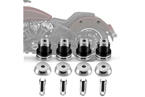 FHV Quick Release Saddlebag Sissy Bar Backrest Mounting Spools Kit for Indian Scout Sixty ABS 2015-2022 /4 Point Docking Hardware Kit Accessories