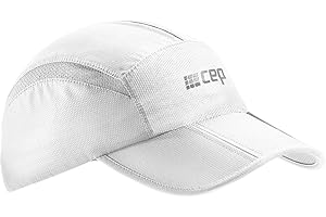 CEP - Atmungsaktive Laufkappe, Faltbare Kappe mit Sonnenschutz und flexiblen Schirm für effektiven Schutz vor UV-Strahlung