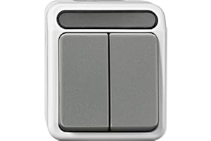 SCHNEIDER ELECTRIC Interrupteur pour Gamme Merten 4074980 AQUASTAR Gris Clair