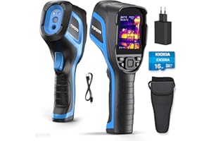 TOPDON TC005 256x192 Cámara térmica IR de alta resolución con lente visual de 2 MP, 12 horas de duración de la batería/-20 °C ~ 550 °C, cámara de imagen térmica de mano/análisis 2D y 3D de PC
