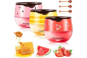 Läppbalsam Bee Balm 3 stycken, honung läppbalsam för läppvård, läppmask övernattning, läppsovmask, bi naturlig läppbalsam för