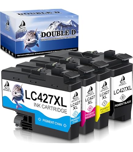 4 Cartouches D'Encre Compatibles Brother LC427 XL - Noir, Cyan, Magenta, Jaune - Neuf