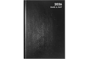 MantraRaj 2026 A5 Day A Page Diary with Hard Backed Organiser For Student, Teacher, Home, Office, Business Weekly Year Planner Best for Gift | Daily Planner | A5 Diaries (A5 Day A Page, Black)