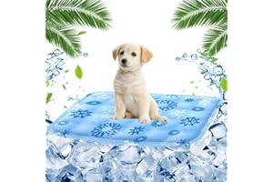 FFTANXS Tapis rafraichissant Chien,Tapis rafraichissant pour Chien,Tapis rafraichissant,40 X 50cm,pour Les Chats, Chiots,Rester au Frais intérieur extérieur,Résistant aux Rayures Plus Durable(Neige)
