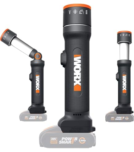 WORX Souffleur de poussière sans fil 20 V sans fil, dépoussiéreur électrique pour nettoyage, gonfleur pour matelas, dépoussiéreur à air comprimé - outil uniquement