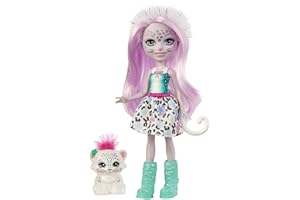 Enchantimals - Sybill Snow Leopard Lalka i Figurka, WielokolorIowy, GJX42