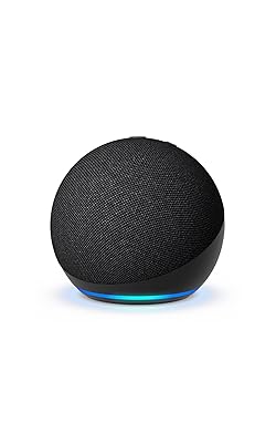 Echo Dot (Newest gen) | Bluetooth smart speaker with big vibrant sound and Wi-Fi | Charcoal, with...