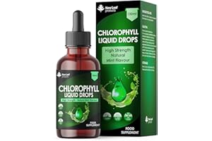Liquid Chlorophyll - Chlorophyll Drops for Water 100ml for 100 Servings - High Strength 100mg Chlorophyll Liquid Drink - Made in UK by New Leaf Products