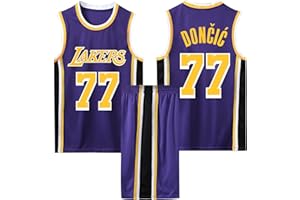 GIIWAKI Maglia e Pantaloncini Senza Maniche - Completo Basket Bambino