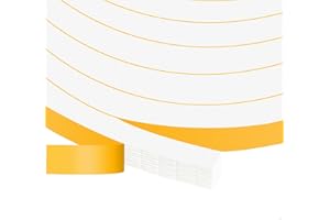YIMIKI Nastro Autoadesivo in Schiuma, Guarnizione in Gomma per Porte e Finestre, Schiuma Nastro Paraspifferi Porta, Resistente Alle Intemperie, Isolamento Acustico, 12 mm(l) x10 mm(S), Totale 4 m