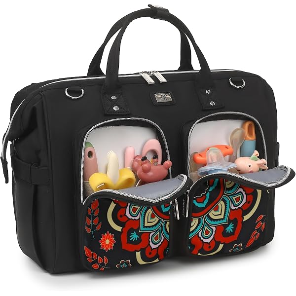 Sac à Langer Avec Matelas Intégré - Organisateur Portable Pour Couches, Lingettes - Pratique Voyages, Poussette, Sorties