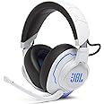 JBL Quantum 910P Wireless Bluetooth Gaming Headset with Microphone for Playstation, Compatible with Other Consoles, 39-Hour Battery Life, White