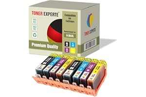 TONER EXPERTE Kit 8 XL Cartucce d'inchiostro compatibili con HP 364XL Photosmart 5510 5514 5515 5520 6510 6520 B109a B109n B110a Photosmart Plus B209a B210a Deskjet 3070A 3520 Officejet 4610 4620