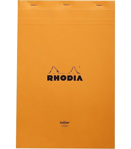 Unipapel Lot De 5 Blocs-Notes Juridiques A4 Jaunes – 50 Feuilles Lignées 8 Mm Avec Marge 60g