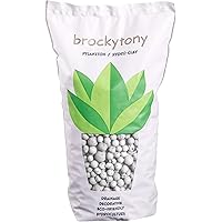 brockytony 8-16 mm. (Pflanzton, Pflanzgranulat, Blähton) 2 Liter. WEIß. BT840Y2