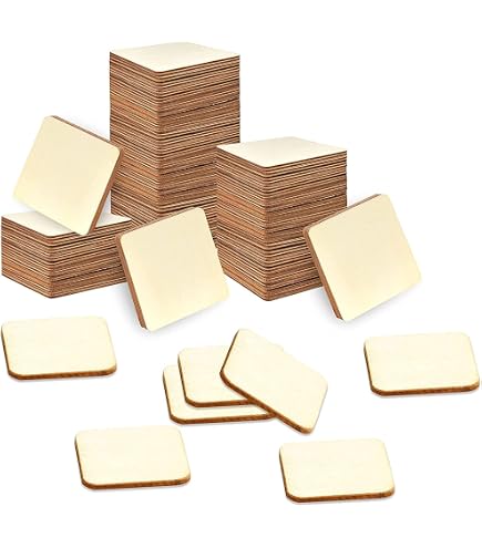 Unfinished Square Wooden Dice For Diy Craft Projects & Wood Table...