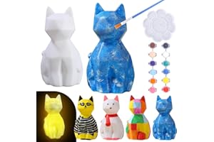 SinLaw 3D Kit di Pittura con Llampada da Notte per Gatti, Set di Pittura per Gatti Leggeri, Regalo per Ragazze di 6 7 8 9 10 12 Anni, Set Artistico Creativo, Kit Disegno Giocattoli Compleanno Bambini