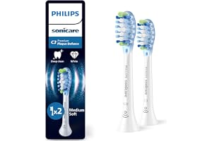 Sonicare C3 Premium Plaque Defence, äkta tandborsthuvuden, vita, 2-pack, HX9042/87