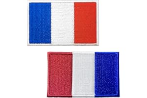 DIVONO 2PCS Patch France,Mini Patch Drapeau Français,Patch Militaire Français avec Velkro,Conviennent aux Vêtements, Sacs à Dos, Uniformes, Gilets, Vêtements de Cyclisme en Plein Air