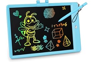 kokodi LCD Schreibtafel für Kinder, 10 Zoll Bunte Bildschirm Schreibtablett Löschbarem Handschrift Block Maltafel Kinder Spielzeug ab 3 4 5 6 7 Jahre alt Junge Geschenke für Geburtstag Weihnachten