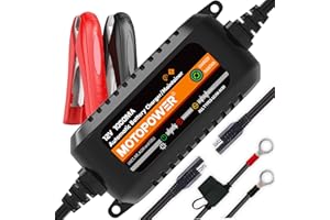 MOTOPOWER MP00205B 12V 1000mA W pełni automatyczna ładowarka/konserwator baterii - czarny