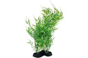 Mascot Pets Large 30cm Green Plastic Artificial Plant Bush Reeds for Aquarium Fish Tank Aquatic Greenery Décor Decoration Water Grass Plants