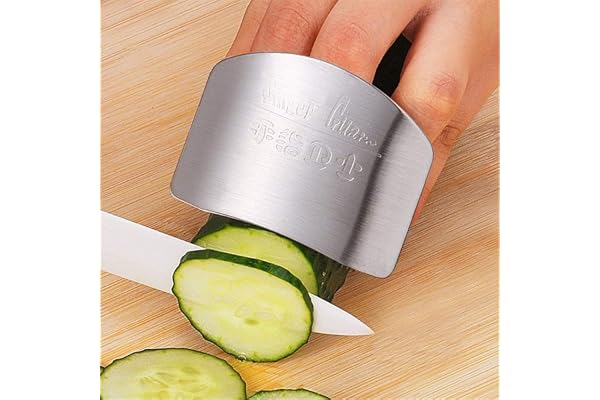 Ogquaton Protège-doigts Pratique de Cuisine pour Éviter les Blessures en Tranchant et en Faisant des Dés