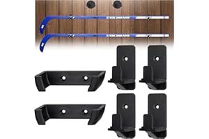 BOOSTEADY 6 Piezas Soportes de Pared Para Palo de Hockey, Organizador Palos Hockey Almacenamiento Palos Hockey con Almohadillas Suaves, Accesorios Hockey Hielo para Decoración