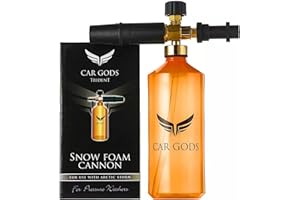 Car Gods Snow Foam Cannon/Launch - capacità di Schiuma ad Alta densità - può Contenere Fino a 1 litro di concentrato