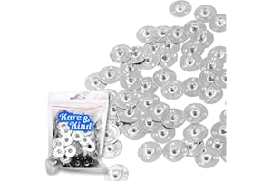 Kare & Kind 150x Soportes de Metal para Mechas de Velas - Fabricación de Velas DIY, Bases de Mecha para Velas - Funciona con Todos los Tipos de Cera de Vela y Múltiples Tamaños de Mechas – Artesanía