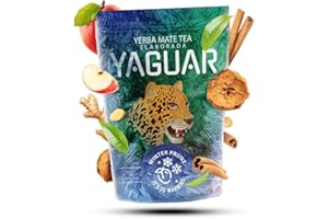 Yaguar Winter Prune 500g – Yerba Mate Tea with Cinnamon, Traditional Mate Tea with Apple & Ginger, Brazilian