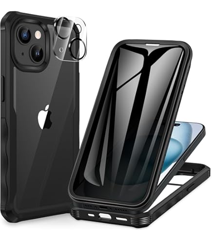 i-Blason Hoesje voor iPhone 16 Pro Max met Camerabeschermer [MagSafe Compatibel] [Militaire Bescherming] Full-Body Schokbestendig Magnetisch Armorbox Hoes met Ingebouwde Schermbeschermer, Zwart