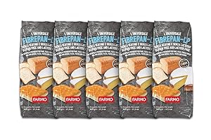 FARMO – FIBREPAN LP - Preparato per Pane, Pizza e Dolci - Sacchetto da 500g – Senza Glutine e Senza Lattosio (5 Sacchetti)