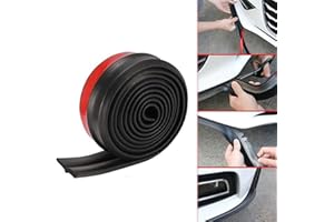 DOEDOEFONG Lippe 2.5m Original Universal Spoilerlippe, Frontspoiler Lippe Auto Schutz Zum Kleben Gummistreifen Selbstklebend Front StoßFäNger Lip Tuning Frontspoilerlippe Protector für Pkw Truck SUV
