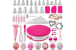Kit Patisserie Douille Patisserie 285pcs, Fiambrera Accessoire Patisserie, Ustensiles à Pâtisserie Inclure Poche a Douille, Douille Gateau, Spatule