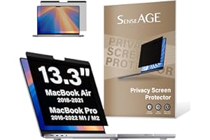 SenseAGE Schermo magnetico per la privacy per MacBook Pro 13,3", facile accensione/spegnimento per ridurre la luce blu, compatibile per MacBook Pro 13,3" (2016-2022 M1 M2)