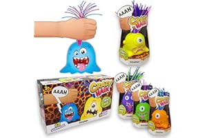 ‎#SBABAM #sbabam Funny Box Crazy Hair, Spielzeug für aus dem Zeitungskiosk, 3 Stück, Spielzeugmonster für mit bunten Haaren, lustige Geräusche, Spielzeug für, mit Batterien im Lieferumfang
