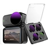 TELESIN CPL ND Filtre Kiti DJI Osmo Nano i&ccedil;in, CPL ND8 ND16 ND32 Filtre+Temperli Cam Ekran Koruyucu, N&ouml;tr Yoğunluk ve Polariz
